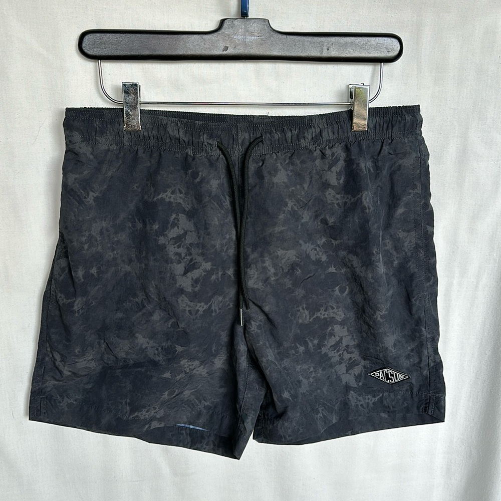 PacSun Men’s Dark Gray Tie-Dye Swim Trunks